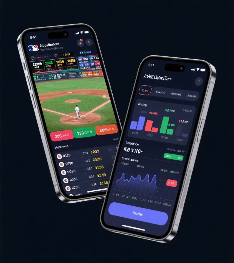 MLB视频竞猜站 App Interface